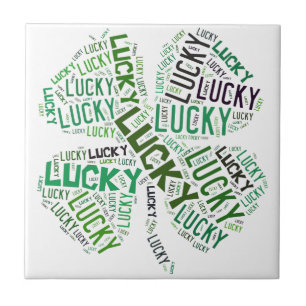 Lucky Closing Word Art Fliese