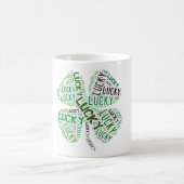 Lucky Closing Word Art Kaffeetasse (Mittel)