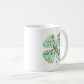 Lucky Closing Word Art Kaffeetasse (VorderseiteRechts)