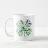Lucky Closing Word Art Kaffeetasse (Links)