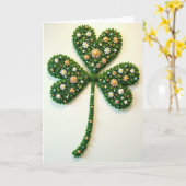 Lucky Clover Artistic Card Karte (Gelbe Blume)