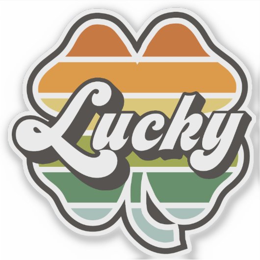 Lucky Clover Aufkleber (Vorderseite)
