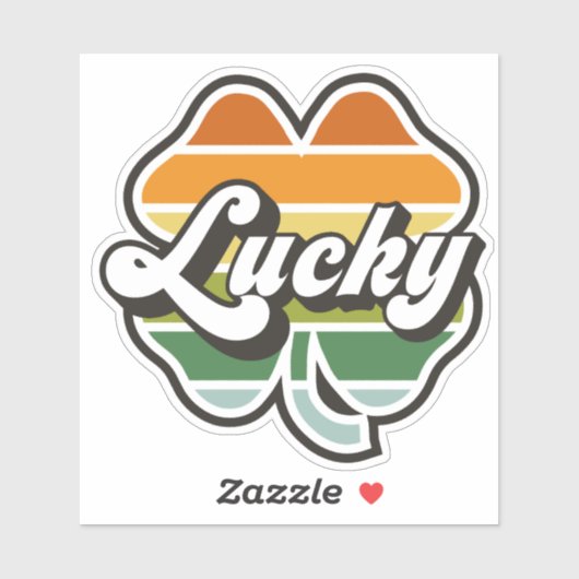Lucky Clover Aufkleber (Blatt)