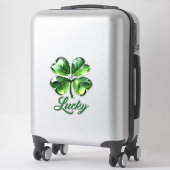 Lucky Clover-Blätter Aufkleber (Koffer)