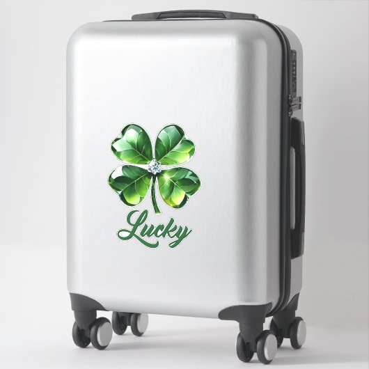 Lucky Clover-Blätter Aufkleber (Koffer)