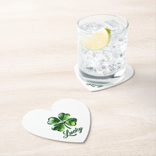 Lucky Clover Blätter Hintergrund Untersetzer (Vor Ort)