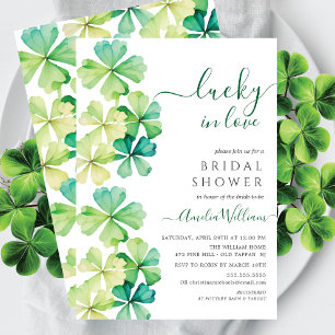Lucky Clover Bridal Dusche Einladung