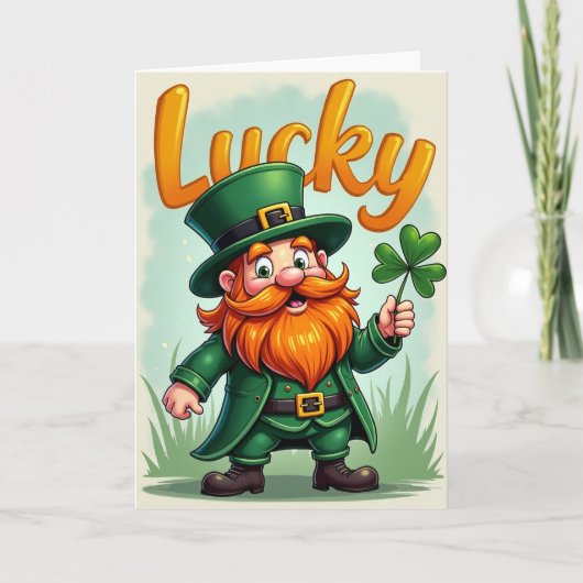 Lucky Clover Card Karte (Vorderseite)