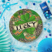 Lucky Clover Celebration Pappteller (Party)