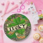 Lucky Clover Celebration Pappteller (Party)