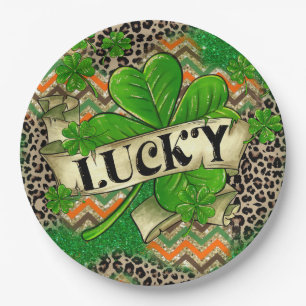 Lucky Clover Celebration Pappteller