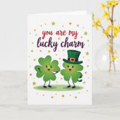 Lucky Clover Charm Card Karte (Gelbe Blume)