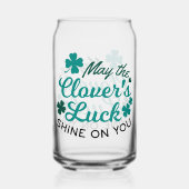 Lucky Clover Charm - Mai der Clover's Luck Shine Dosenglas (Rückseite)