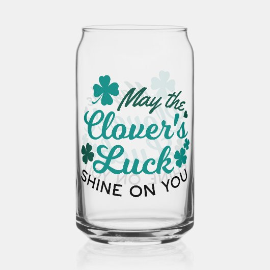 Lucky Clover Charm - Mai der Clover's Luck Shine Dosenglas (Rückseite)