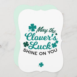 Lucky Clover Charm - Mai der Clover's Luck Shine Einladung