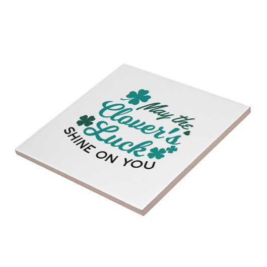 Lucky Clover Charm - Mai der Clover's Luck Shine Fliese (Seite)