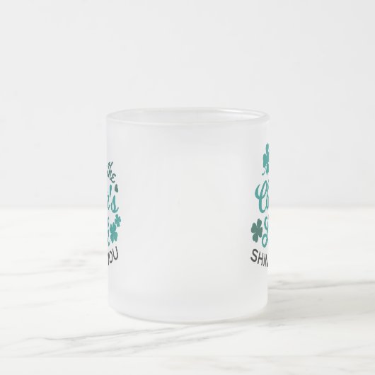 Lucky Clover Charm - Mai der Clover's Luck Shine Mattglastasse (Mittel)