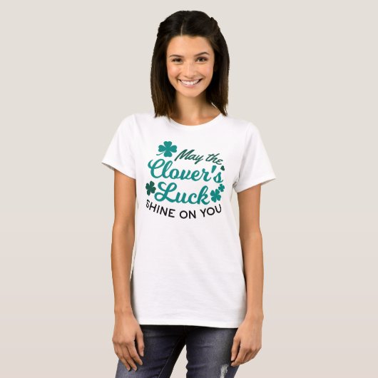 Lucky Clover Charm - Mai der Clover's Luck Shine T-Shirt (Vorne ganz)