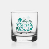 Lucky Clover Charm - Mai der Clover's Luck Shine Whiskyglas (Rückseite)
