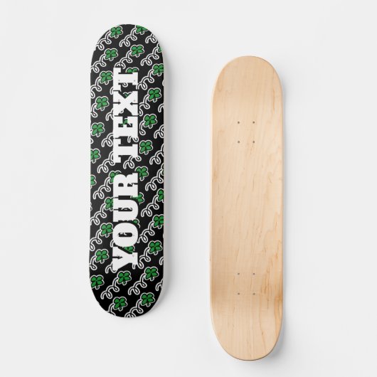 Lucky Clover Custom Skateboard Design (Vorderseite)