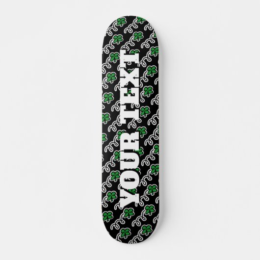 Lucky Clover Custom Skateboard Design (Vorne)