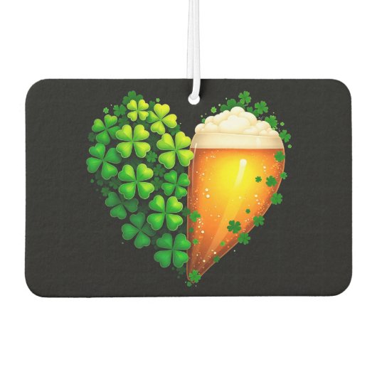 Lucky Clover Design für St. Patrick's Day Autolufterfrischer (Vorderseite)