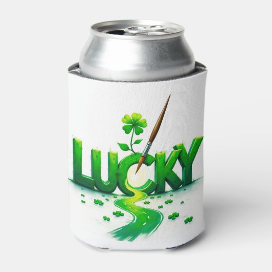Lucky Clover Design für St. Patrick's Day Dosenkühler (Kanne Vorderseite)