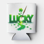 Lucky Clover Design für St. Patrick's Day Dosenkühler (Vorderseite)