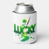 Lucky Clover Design für St. Patrick's Day Dosenkühler (Kanne Rückseite)