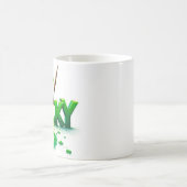 Lucky Clover Design für St. Patrick's Day Kaffeetasse (Mittel)