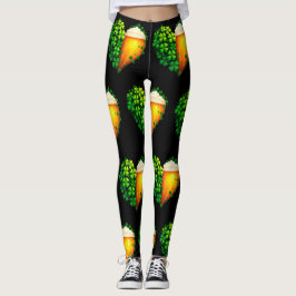 Lucky Clover Design für St. Patrick's Day Leggings