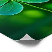 Lucky Clover Design für St. Patrick's Day Poster (Ecke)