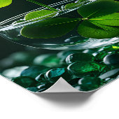 Lucky Clover Design für St. Patrick's Day Poster (Ecke)