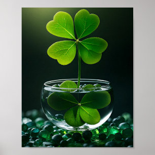 Lucky Clover Design für St. Patrick's Day Poster