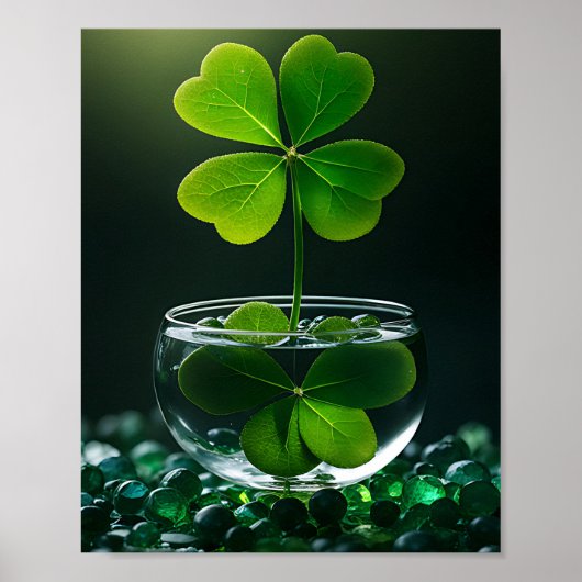 Lucky Clover Design für St. Patrick's Day Poster (Vorne)