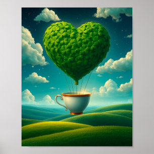 Lucky Clover Design für St. Patrick's Day Poster