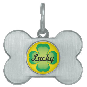 Lucky Clover Dog Tag Tiermarke