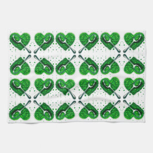 Lucky Clover 🍀 ein zeitloses Symbol guten Glücks Geschirrtuch