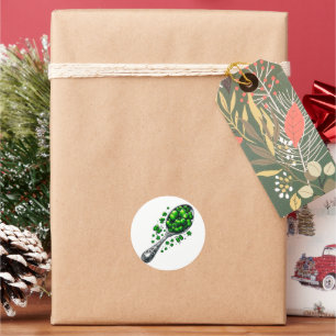 Lucky Clover 🍀 ein zeitloses Symbol guten Glücks Runder Aufkleber