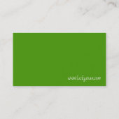 Lucky Clover | Floral Visitenkarte (Rückseite)