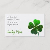 Lucky Clover | Floral Visitenkarte (Vorderseite)