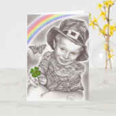 Lucky Clover Greeting card Karte (Gelbe Blume)