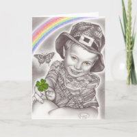 Lucky Clover Greeting card