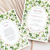 Lucky Clover & Hearts Brautparty Einladung