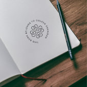 Lucky Clover hört Custom aus dem Bibliothekbuch Gummistempel