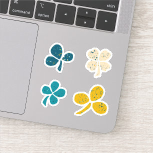 Lucky Clover Kleeblatt St. Patrick`s Day Sticker