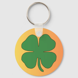 Lucky Clover Leaf Schlüsselanhänger für gutes Glüc