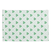 Lucky Clover Leaves Pattern Standard Size Kissenbezug (Rückseite-Rechts)