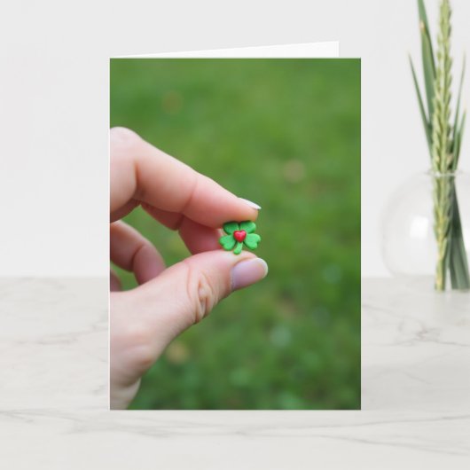 Lucky Clover Love Card Karte (Vorderseite)