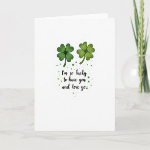 Lucky Clover Love You Karte